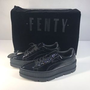Puma FENTY creepers with the black patent leather